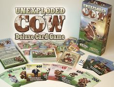 an unopened cow deluxe card game