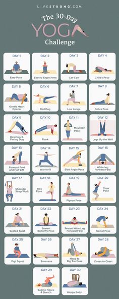 the 30 day yoga challenge poster