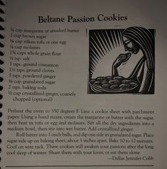 a recipe book with instructions on how to bake cookies