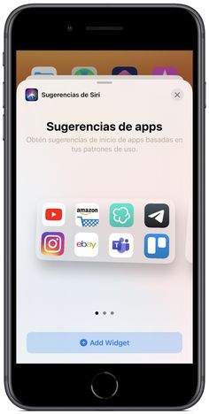 an iphone screen showing the application for sugerencias de apps on its display