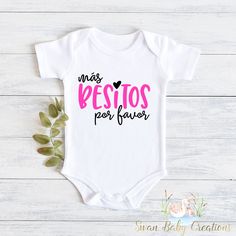 Introducing our adorable collection of baby bodysuits and toddler shirts! These charming and comfortable garments are perfect for your little ones to rock in style and comfort. Each piece is carefully crafted with love and attention to detail to ensure a delightful experience for both parent and child. 🌟 Key Features: 💜Superior softness: Made from premium, high-quality fabrics, our baby bodysuits and toddler shirts are incredibly soft and gentle on delicate skin. Your little bundle of joy will Cute Short Sleeve Bodysuit For First Birthday, Cute Pink Onesie For Mother's Day, Cute Cotton Onesie For Mother's Day, Cute White Bodysuit For Gender Reveal, Pink Cotton Bodysuit As Gift, Cute White Short Sleeve Bodysuit, Cute Short Sleeve Onesie For Mother's Day, Cute Mother's Day Onesie With Short Sleeves, Mother's Day Cute Short Sleeve Onesie