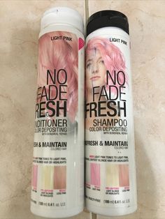 No Fade Fresh Color Depositing Shampoo and Conditioner, Light Pink 6.4 oz. Each. Color Depositing Shampoo, Fresh Color, Light Blonde, Pink Tone, Shampoo And Conditioner, Blonde Hair, Light Pink, Health And Beauty, Hair Care