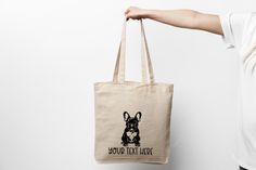 Personalised French Bull Dog tote bag eco friendly and sustainable reusable bag. French bull dog gift ideas custom dog tote bags Dog Tote Bag, Dog Essentials, Dog Tote, French Bull, Eco Bag, Dog Gift, Reusable Bags