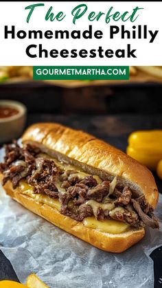 This easy homemade Philly cheesesteak is packed with bold flavors and cheesy goodness. Great for dinner ideas or a quick lunch, it’s the comfort food you’ve been craving. Don’t miss this recipe – pin it for later. #CheesesteakLovers #HomemadeFavorites #QuickDinnerFix #BeefAndCheese #EasyComfortFood #TastySandwiches #PhillyEats