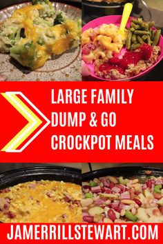 large family dump and go crockpot meals