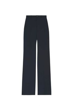 wide-leg pants from BALENCIAGA featuring black, cotton-wool blend, ribbed knit, wide leg, high waist, elasticated waistband and elongated hoop design. Conscious: We've partnered with Good On You - an ethical agency that rates how sustainably brands perform. This item comes from a brand that performs well in relation to their impact on the planet.. Modern Wide Leg Pants With Minimal Stretch, Minimal Stretch Wide Leg Pants For Fall, Wide Leg Work Pants With Minimal Stretch, Wide Leg Pants With Minimal Stretch For Work, Classic Wide Leg Bottoms With Minimal Stretch, Hoop Design, Cotton Wool, Pants Black, Wardrobe Essentials