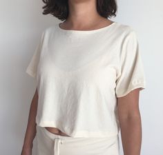 Everyday Boxy Fit Crop Top, Boxy Crop Top For Everyday Summer Wear, Summer Cropped Crop Top With Boxy Fit, Boxy Cropped Tops For Loungewear, Summer Cropped Boxy Fit Crop Top, Summer Boxy Fit Cropped Crop Top, Effortless Cropped Cotton Crop Top, Boxy Fit Cotton Crop Top For Summer, Effortless Cotton Cropped Top