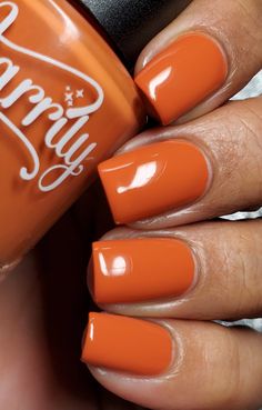 Starrily Terracotta Nail Polish Description: Terracotta is a highly pigmented bright and creamy orange nail polish, formulated to be long lasting and high quality. Wear alone or use under our glitter toppers for unique looks! Opaque in 1-2 coats. ★ Certified vegan & cruelty-free nail polish ★ Made in the USA. 15 ml / 0.5 fl oz Tip: Always start off with a base coat and finish with a clear top coat. Cute Nail Colors, Orange Nail Polish, Orange Nail, Pretty Nail Polish, Toe Nail Color, Unique Looks, Clear Top, Colorful Nail Designs