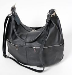 Leather hobo bag - Top zipper closure bag DIMENSIONS: Height: 13.4 in (34 cm) Max width: 16,9 in (43 cm) Bottom: 8x3.6 in (20x9 cm) Short strap: 18.5 in (47 cm) Long Strap: max 43 in (110 cm) Large hobo bag made from high quality leather. This leather handbag can be worn on your shoulder, on the forearm or in your hand. This leather bag is a perfect everyday bag! There is a lot of space and you can put there everything in your everyday life. Includes internal pockets for mobile phone and other s Convertible Tote Bag, Large Hobo Bag, Oxblood Leather, Leather Backpack Purse, Favorite Handbags, Hobo Bags, Leather Hobo Bag, Brown Bags, Everyday Bag