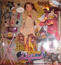 the doll is in its box and has many accessories