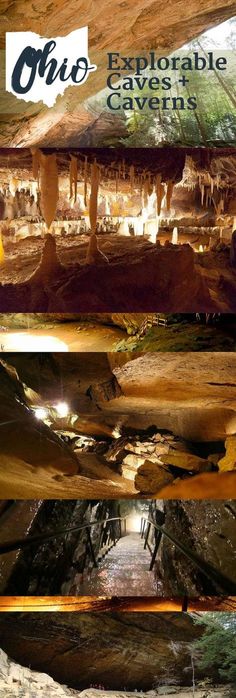 an image of the inside of a cave with text overlaying it that reads, oho incredible cave caverns