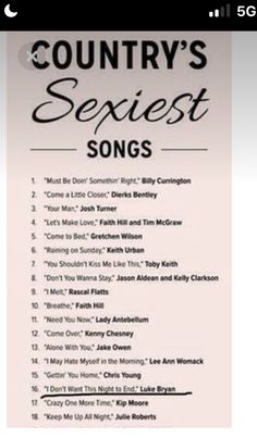 the country's sexiest songs - screenshots for iphone and ipod devices