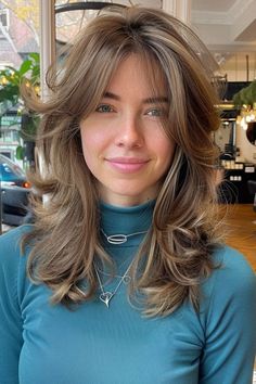 Layered Chest Length Hair, Chest Length Hair With Layers, Chest Length Haircut, Chest Length Hair, Haircut Medium, Soft Blonde, Face Framing Bangs, Birthday Hair, Blonde Hair Inspiration