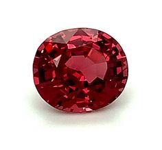 This vibrant, bright red spinel weighs 5.14 carats and has not been heated! Measuring 10.73 x 9.41 x 6.80 millimeters, it has a rich, rosy red color with hints of pink and orange. It has superior clarity, excellent luster, and is accompanied by Gemological Institute of America Report #2203169911. An attractive rounded oval with a gorgeous outline, this gem has an exceptionally well-cut and well-proportioned pavilion. It is a crystal with beautiful depth, which is rare for spinel and allows this Gia Certified Oval Red Ruby Ring, Oval Red Gemstones For Formal Occasions, Engagement Ring Gemstone, Red Spinel, 3 Stone Engagement Rings, Stone Engagement Rings, Stone Engagement, Gemstone Engagement Rings, Bright Red