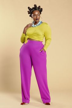 JIBRI Long Sleeved Tee Relaxed fit Boat Neck with chic long sleeves Fabrication: Light Knit Sizing: True to Size  (View Size Chart) Handmade in Atlanta, GA Style Notes: Effortlessly stylish and flattering for all body types. Wide Leg Slacks, Slouch Pants, Balloon Pants, Funny Fashion, Quirky Fashion, Light Knit, Atlanta Ga, Curvy Fashion, Plus Size Fashion