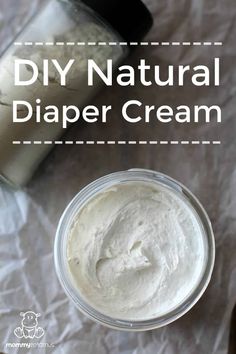 homemade diy natural diaper cream in a jar