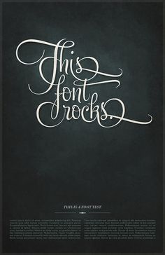 this font works on black paper with white ink