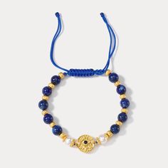 Lazurite Bracelet, Blue Means Peace, Contentment and Safety.  Discover our exclusive Evil Eye Seed Beads Bracelet, carefully crafted with delicate seed beads and a radiant pearl. Subtly elegant and tastefully distinctive, this piece serves as the perfect accessory to complete your look with effortless luxury. DETAILS Materials:  18k Gold, L apis Lazuli, Pearl Size: id1.97''-3.54''(5cm-9cm)（A djustable) Weight: 10.24 g There will be a little difference among different production batches of produc Blue Means, Seed Beads Bracelet, Diamond Star Necklace, Luxury Details, Astrology Jewelry, Star And Moon Necklace, Diamond Evil Eye, Lucky Bracelet, Beach Bracelets