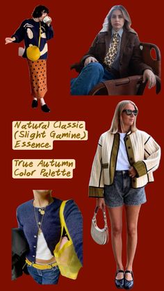 #outfitinspo #natural #naturalessence #naturalaesthetic #classic #classicessence #kitchneressences #trueautumn #trueautumncolorpalette #colorpalette #stylist #fashion #fashioninspo #styleinspiration True Autumn Color Palette, Autumn Color Palette, True Autumn, Stylist Fashion, Fall Color Palette, Paris Outfits, Fall Colors