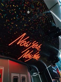 red neon sign that reads “new york new york” on a dark wall Twee Aesthetic, Bob's Burgers, Fancy Nancy, Party Inspo, Soho Nyc, New York New York, Street Signs, Sweet Sixteen, Favorite City