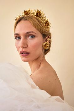 Ivy Crown, Gold Leaf Crown, Catherine De Medici, Black Tie Optional, Hair Acessories, Glam Boho, Leaf Crown, Halo Headband, Roman Style