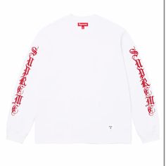 Size Small Supreme Long Sleeve Shirt Old English L, White Supreme, Nike Vomero, Yeezy 350, Old English, Nike Jordan, Long Sleeve Shirt, Shirts Tops, Air Jordans