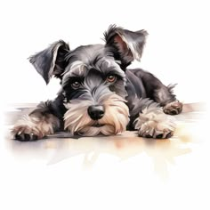 Miniature Schnauzer Grooming, Dog Drawing Tutorial, Schnauzer Grooming, Schnauzer Puppies, Miniature Schnauzer Puppies, Drawings Of Animals