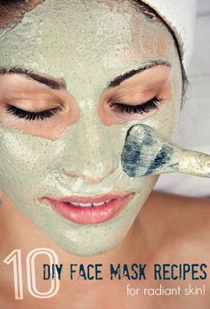 10 AMAZING Homemade Face Mask Recipes!  I'm always in the mood for a face mask. Obličejové Masky, Makeup Tip, Diy Kosmetik, Face Mask Recipe, Beauty Remedies, Homemade Face Masks, Winter Skin, Homemade Face, Bohol