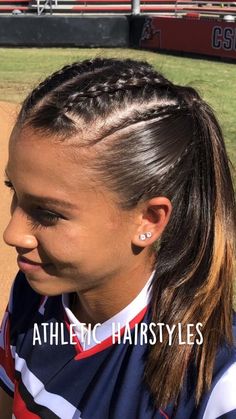 Soccer Mom Haircut, Football Hairstyles, Cute Volleyball Hairstyles, Cute Sporty Hairstyles, Running Hairstyles, Soccer Hairstyles, Inspired Hairstyles, Soccer Hair, Track Hairstyles