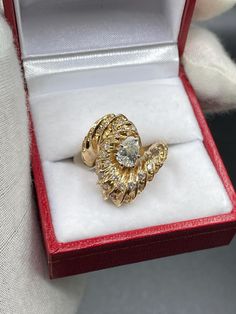 14K YELLOW GOLD DIAMOND RING, CENTRE 💎 = 0.55 CT,  40 ROUND 💎 = 1.17 CT,  TOTAL CW= 1.72 CT COMES WITH APPRAISAL  WE OFFER RING RESIZING, JEWELRY REPAIR, CLEANING IN STORE. When you purchase we will clean and polish the jewelry before we send. We do offer resizing of rings just in case if you find any ring on our profile that needs to be resized according to your need, feel free to ask about resizing. We do half size up for free. for etsy: description  We sell only real gold (white gold/ yello Collectible 14k Gold Diamond Ring, Yellow Gold Vvs Clarity Snake Ring For Anniversary, Yellow Gold Diamond Ring With Prong Setting, Pear-shaped, Yellow Gold Pear-shaped Diamond Ring With Prong Setting, Collectible Gold Diamond Ring With Brilliant Cut, Collectible Yellow Gold Brilliant Cut Diamond Ring, Elegant Gold Snake Ring Stamped 14k, Collectible Brilliant Cut Yellow Gold Diamond Ring, Classic Gold Bypass Ring For Formal Events