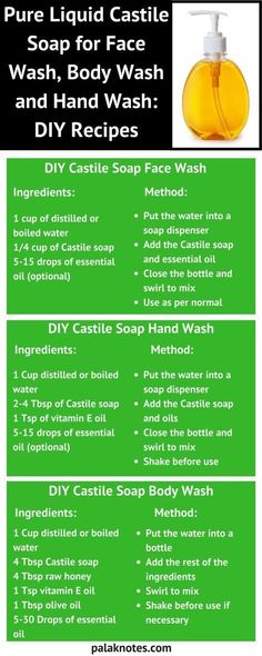 Castile Soap Face Wash, Diy Castile Soap, Castile Soap Recipes, Homemade Hand Soap, Body Wash Recipe, Diy Body Wash, Homemade Body Wash, Nature House, Castille Soap