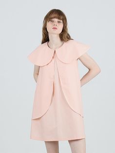 Composition : Cotton 100%Country of Origin : KOREA Spring Midi Dress With Cape Sleeves, Spring Dress With Cape Sleeves, Pink Dresses With Cape Sleeves, Design Journal, Jumpsuit Dress, Dress Outfits, Composition, Jumpsuit, Mini Dress