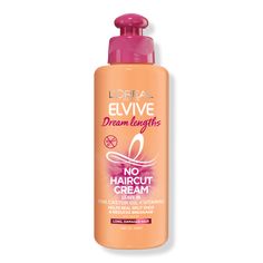 Elvive Dream Lengths No Haircut Cream Leave In Conditioner - BenefitsNo Haircut Cream Leave in Conditioner for Long Hair - Formulated with a blend of castor oil and vitamins B3 and B5, Dream Lengths Conditioner detangles long hair and helps seals split ends for the long hair of your dreamsFeaturesCastor Oil and Vitamins B3 and B5 help reduce breakage - Elvive Dream Lengths No Haircut Cream Leave In Conditioner Hair Cream, Hair Strengthening, Leave In Conditioner, Split Ends, L Oreal, Hair Shampoo, Ulta Beauty, Castor Oil, Leave In