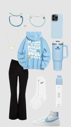 Preppy Outfits For Elementary School, Blue Outfit Preppy, Preppy Outfits For School Spirit Week, Preppy Outfits For School 10-12, Blue School Outfits, Preppy Outfits Blue, Preppy Blue Outfits, Cute Outfits Preppy