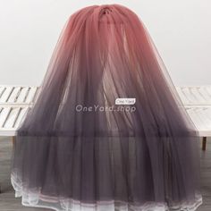 from dusty rose to woody brown ombre tulle Iridescent Fabric, Fabric Feathers, Lame Fabric, Fabric Glitter, Ombre Fabric, Ombre Dress, Black Ombre, Brown Ombre, Pink Orchids