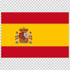 the flag of spain is shown on a transparent background