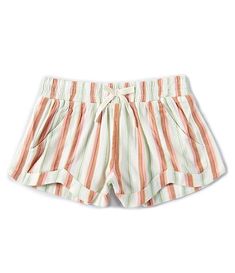 Billabong Big Girls 7-14 Striped Mad For You Stripe Shorts | Dillard's Preppy Pants, Preppy Shorts, Billabong Shorts, Stripe Shorts, Culture Clothing, Lifestyle Clothing, Dillard's, Dream Clothes, Striped Shorts