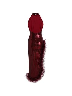 Introducing the Cole Sleeveless Feather Sequin Dress In Wine, featuring a beautiful combination of sequin and feather fabrics crafted for a classic look. Perfect for showing off your style and creating a sophisticated, chic look. Perfect for special events and occasions. Material: 100% polyester Invisible zipper opening at the back Stretch Factor: Non Stretch Clean: Dry clean only Color may vary due to the lighting on images. The product images (without model) are the closest to the true color o Elegant Flapper Dress With Feather Trim For Party, Glamorous Feather Trim Flapper Dress For Evening, Elegant Party Flapper Dress With Feather Trim, Glamorous Evening Flapper Dress With Feathers, Chic Sequin Dress With Feathers, Elegant Sequin Dress With Feathers For Party Season, Elegant Sequin Dress With Feathers For Evening, Elegant Evening Sequin Dress With Feathers, Sleeveless Sequin Flapper Dress For Prom