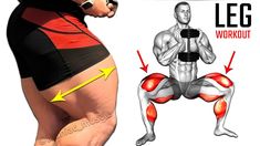 an image of a man doing leg workouts with the text leg workout on it