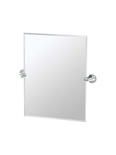 a bathroom mirror with two handles on the front and one in the back, against a white background