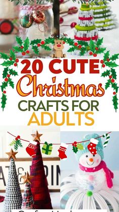 christmas crafts for adults that are easy to make and great for the holiday season,