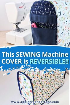 this sewing machine cover is reversible