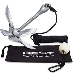 the best marine and outdoors survival knife is in its pouch next to it's contents