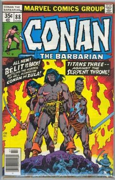 an old comic book cover with the title's name and two men standing in front of