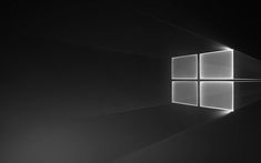 a black and white photo of the windows logo