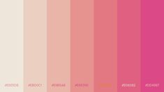 pink and white color scheme with different shades