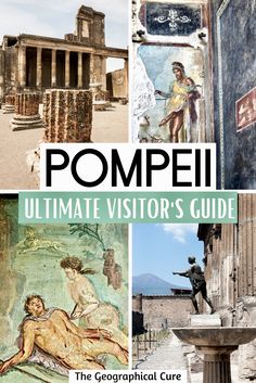 Pinterest pin for guide to Pompeii Things To Do In Pompeii Italy, Italy Interrail, What To Do In Pompeii Italy, Naples Pompeii Italy, Pompei Italy, Pompeii Italy Volcano, Pompeii History, Cruise Italy, Travelling Abroad