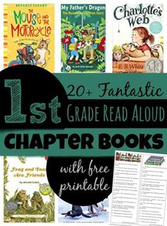 the first grade read aloud with free printables for 1st grade students to use