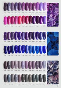 Rare Nail Colors, Nailpaints Design At Home, Gel Nails Shape, Nail Paint Shades, Nail Swatches, Pink Nail Colors, Ten Nails