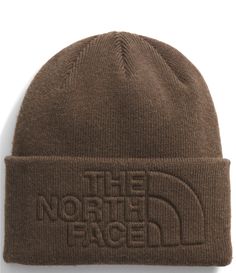 From The North Face&#x2C; this beanie features:Recycled polyesterDeep fit—a roomier&#x2C; full-coverage fitWide cuffEmbossed oversize logoOne sizeImported. North Face Brand, North Beach, Snow Sports, Wide Cuff, Performance Outfit, Ski Wear, Cold Weather, The North Face, Accessories Hats